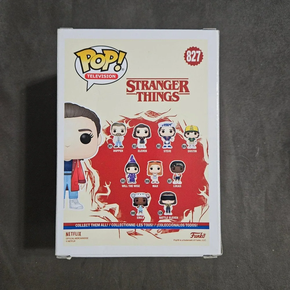 Funko Pop Stranger Things Eleven 827 Hot Topic Exclusive Vinyl Figure Red Jacket